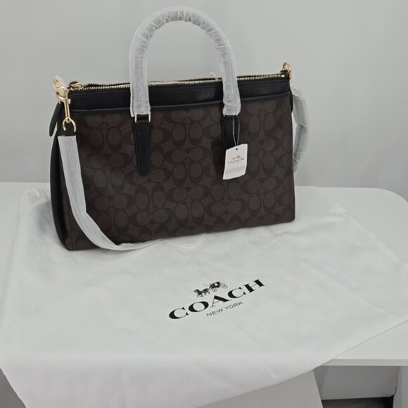 Coach Signature Morgan Smooth Leather Detailing F34617 - Picture 14 of 14